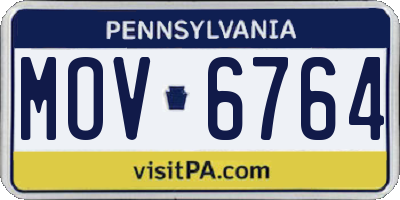 PA license plate MOV6764