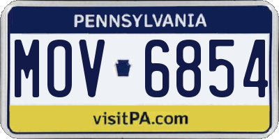 PA license plate MOV6854