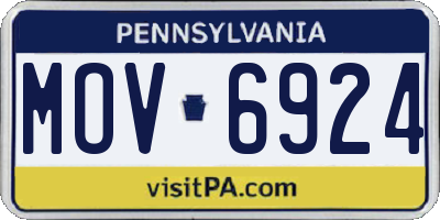 PA license plate MOV6924