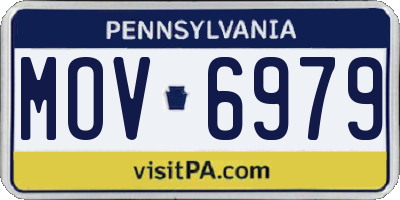 PA license plate MOV6979