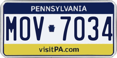 PA license plate MOV7034
