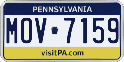 PA license plate MOV7159
