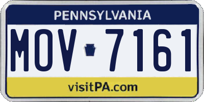 PA license plate MOV7161