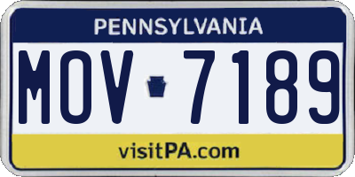 PA license plate MOV7189