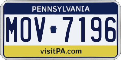 PA license plate MOV7196