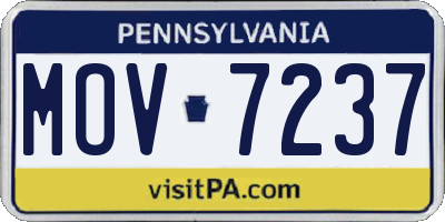 PA license plate MOV7237