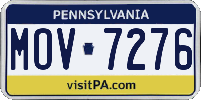 PA license plate MOV7276