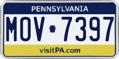 PA license plate MOV7397