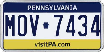 PA license plate MOV7434