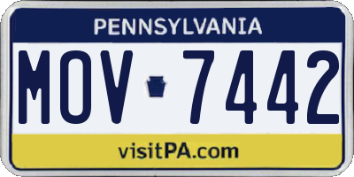PA license plate MOV7442