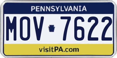 PA license plate MOV7622