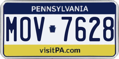 PA license plate MOV7628