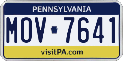 PA license plate MOV7641