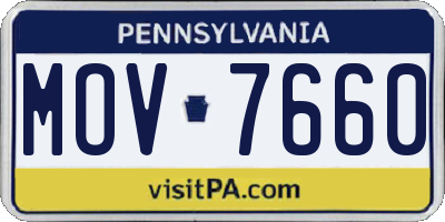 PA license plate MOV7660