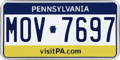 PA license plate MOV7697