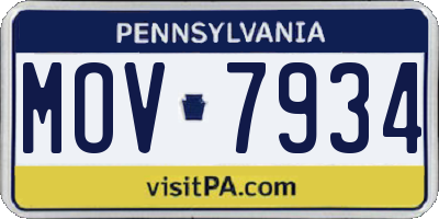 PA license plate MOV7934