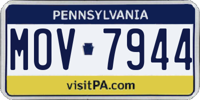 PA license plate MOV7944