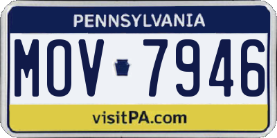 PA license plate MOV7946
