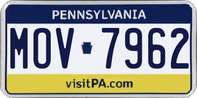 PA license plate MOV7962