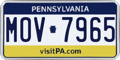 PA license plate MOV7965