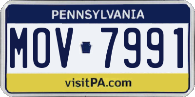PA license plate MOV7991