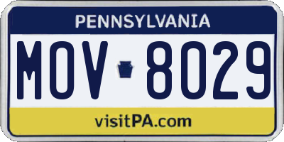 PA license plate MOV8029