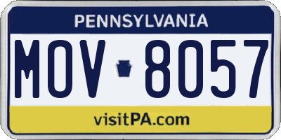 PA license plate MOV8057