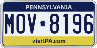 PA license plate MOV8196