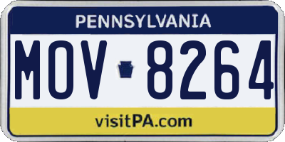 PA license plate MOV8264