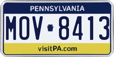 PA license plate MOV8413