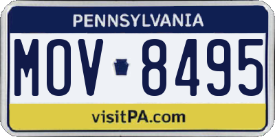 PA license plate MOV8495