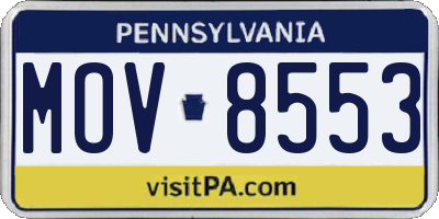 PA license plate MOV8553