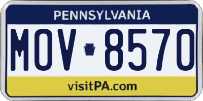 PA license plate MOV8570