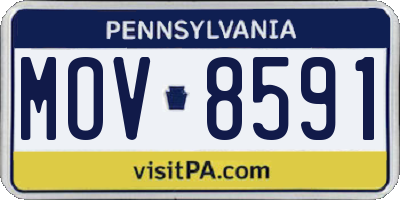 PA license plate MOV8591