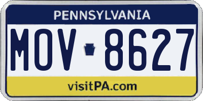 PA license plate MOV8627