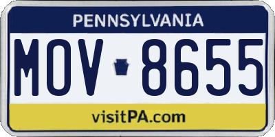 PA license plate MOV8655