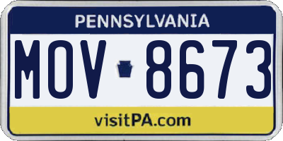 PA license plate MOV8673