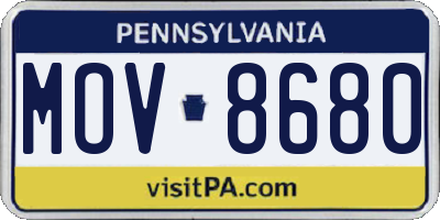 PA license plate MOV8680