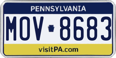 PA license plate MOV8683