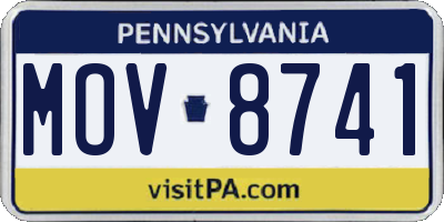 PA license plate MOV8741
