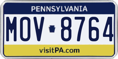 PA license plate MOV8764