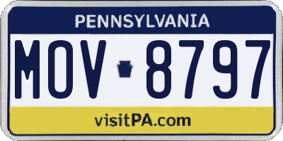 PA license plate MOV8797