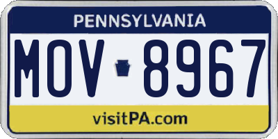 PA license plate MOV8967