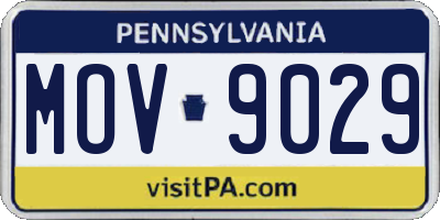 PA license plate MOV9029