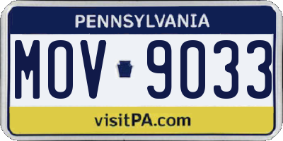 PA license plate MOV9033