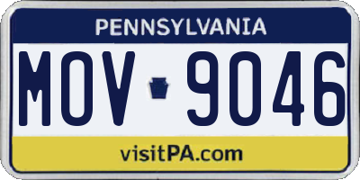 PA license plate MOV9046