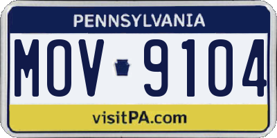 PA license plate MOV9104