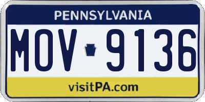 PA license plate MOV9136
