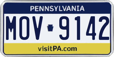 PA license plate MOV9142