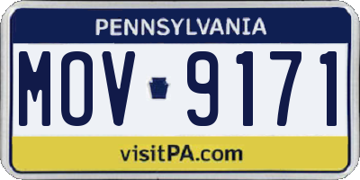PA license plate MOV9171